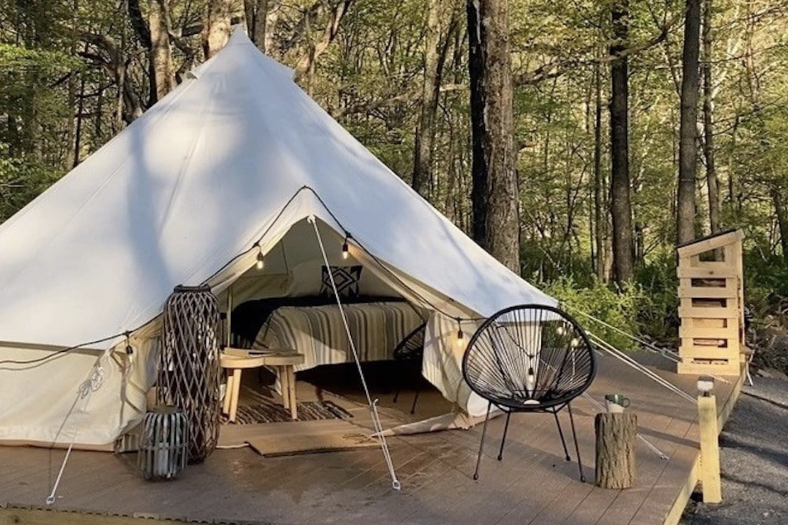 River Mountain tent accommodation